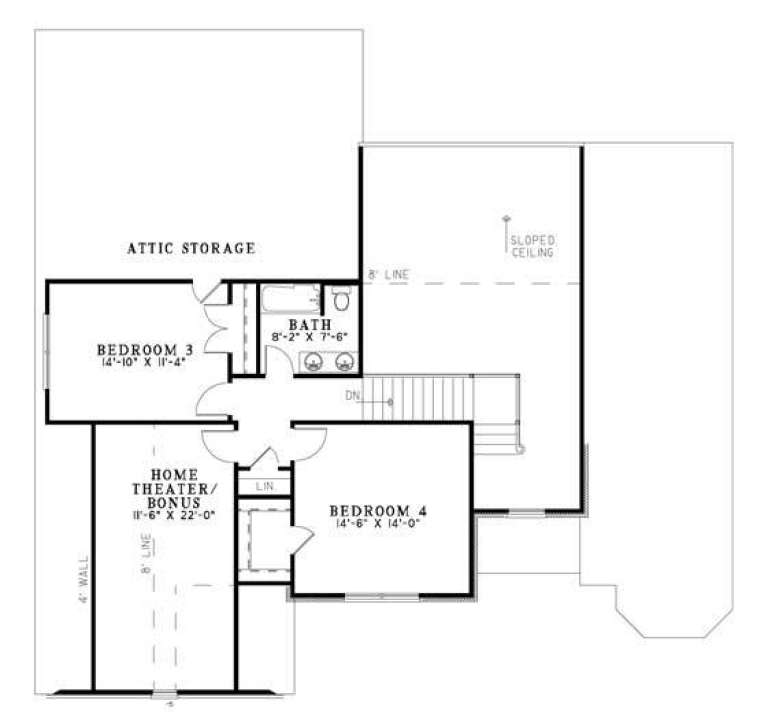 House Plan House Plan #5824 Drawing 2