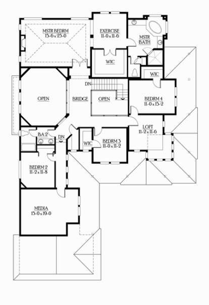 Floorplan 2 for House Plan #341-00024