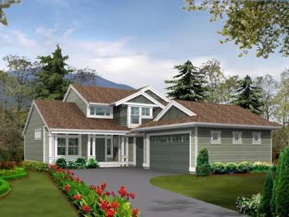 Country House Plan #341-00036 Elevation Photo
