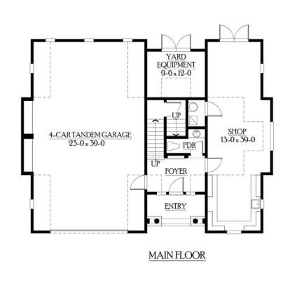 Floorplan 1 for House Plan #341-00042