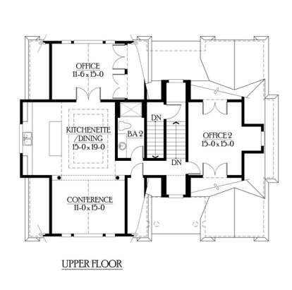 Floorplan 2 for House Plan #341-00042