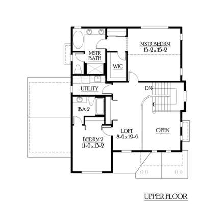 Floorplan 2 for House Plan #341-00050