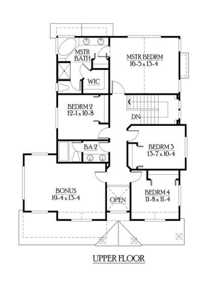 Floorplan 2 for House Plan #341-00056