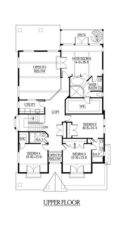 Floorplan 2 for House Plan #341-00142