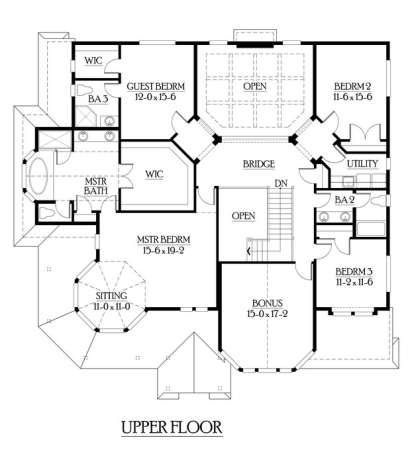 Floorplan 2 for House Plan #341-00163