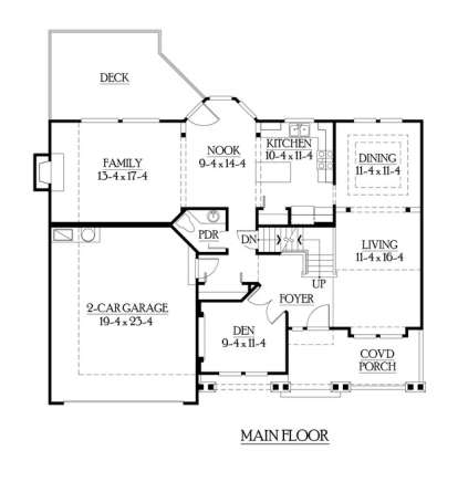 Floorplan 2 for House Plan #341-00197