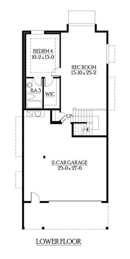 Floorplan 1 for House Plan #341-00200