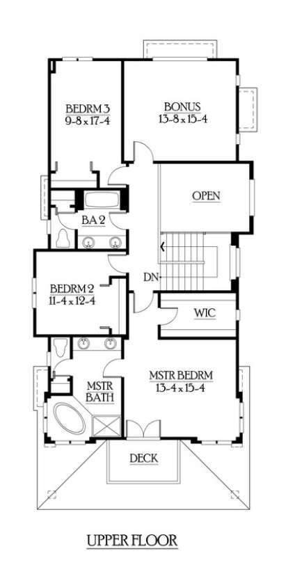 Floorplan 3 for House Plan #341-00200