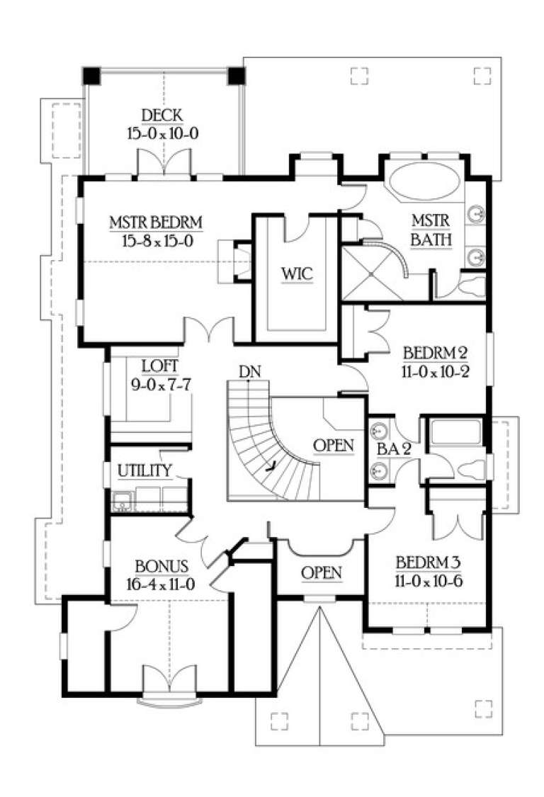 House Plan House Plan #6088 Drawing 3