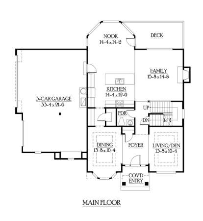 Floorplan 2 for House Plan #341-00217