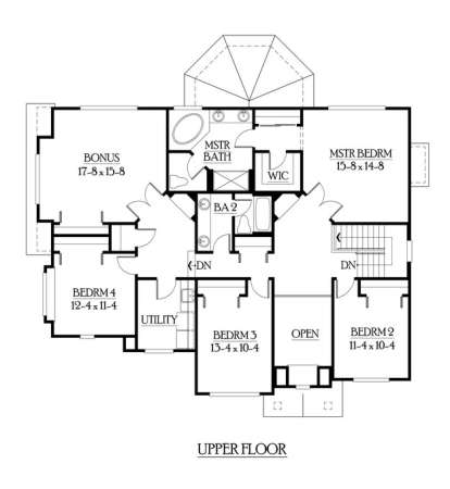 Floorplan 3 for House Plan #341-00217
