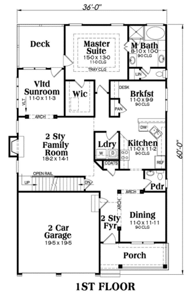 House Plan House Plan #61 Drawing 1