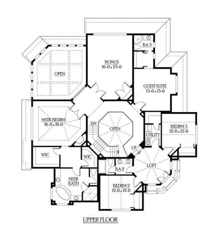 Floorplan 2 for House Plan #341-00255