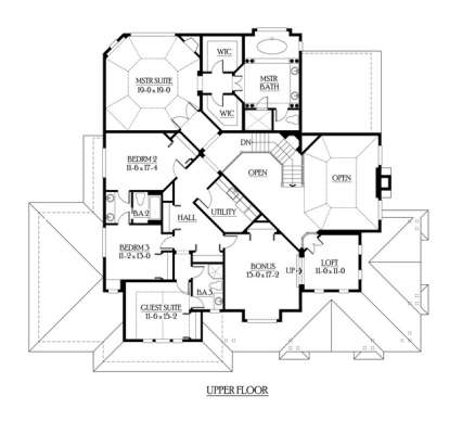 Floorplan 2 for House Plan #341-00256