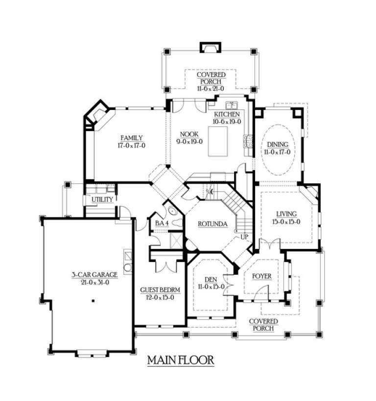 House Plan House Plan #6132 Drawing 1