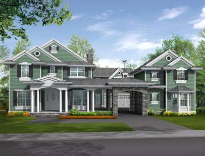 Country House Plan #341-00266 Elevation Photo