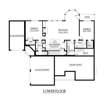 Floorplan 1 for House Plan #341-00268