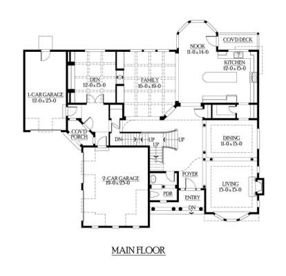 Floorplan 2 for House Plan #341-00268
