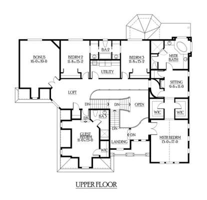 Floorplan 3 for House Plan #341-00268