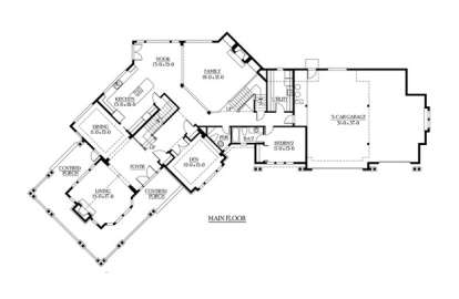 Floorplan 1 for House Plan #341-00270