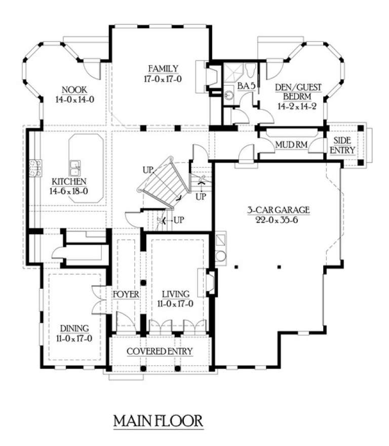 House Plan House Plan #6154 Drawing 1