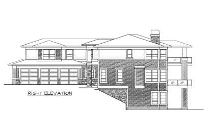 Contemporary House Plan #341-00290 Elevation Photo