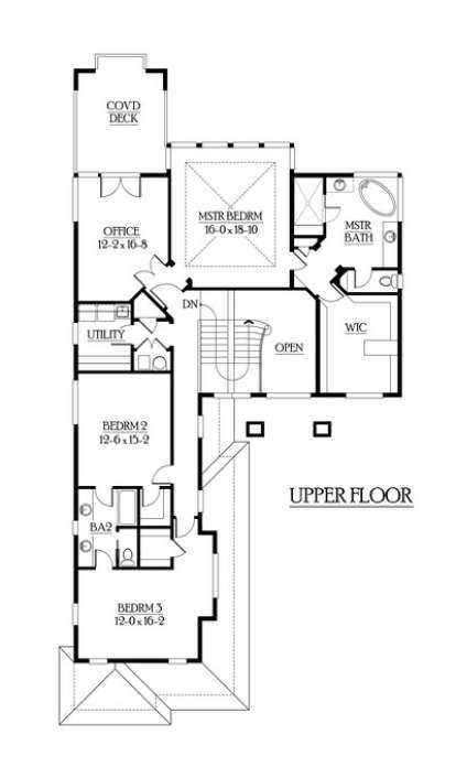 Floorplan 3 for House Plan #341-00290