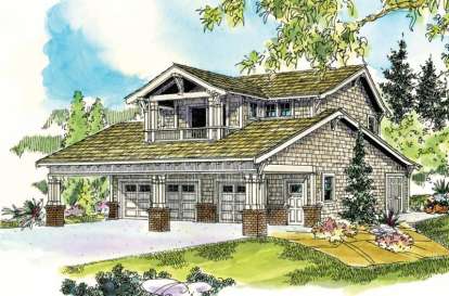 Craftsman House Plan #035-00447 Elevation Photo