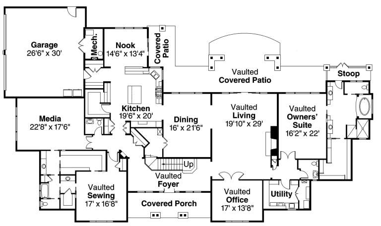 House Plan House Plan #6180 Drawing 1