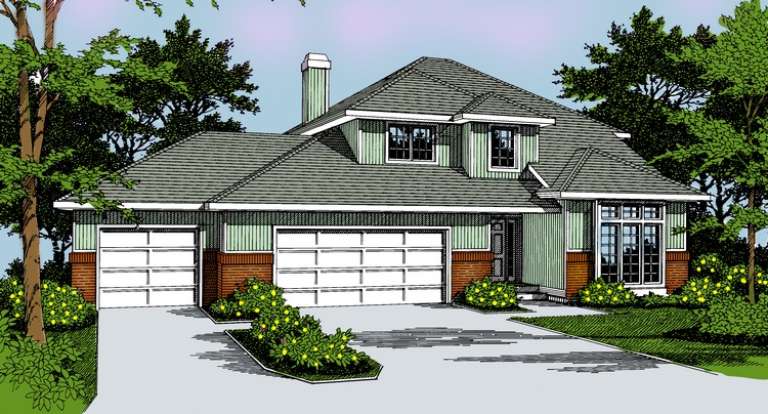House Plan House Plan #6211 Front Elevation