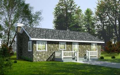 Cottage House Plan #692-00039 Elevation Photo