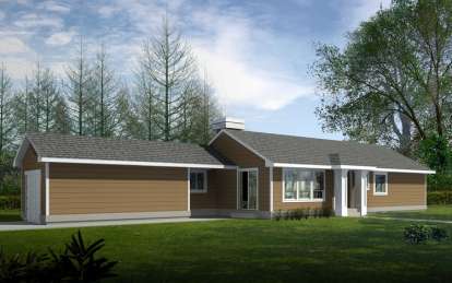Ranch House Plan #692-00040 Elevation Photo