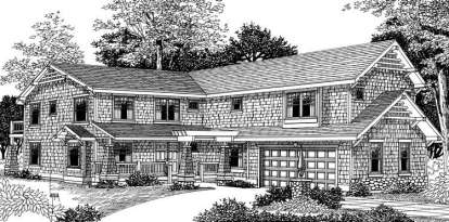 Country House Plan #692-00154 Elevation Photo