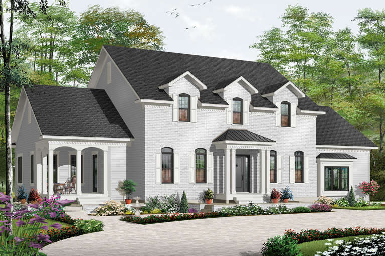 House Plan House Plan #6475 Front Elevation 