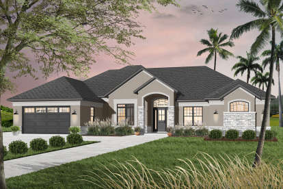 Traditional House Plan #034-00205 Elevation Photo