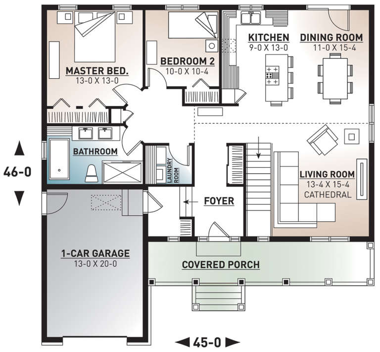 House Plan House Plan #6579 Drawing 1