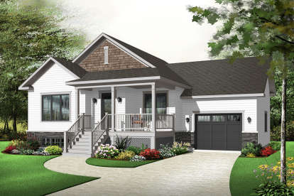 Country House Plan #034-00213 Elevation Photo