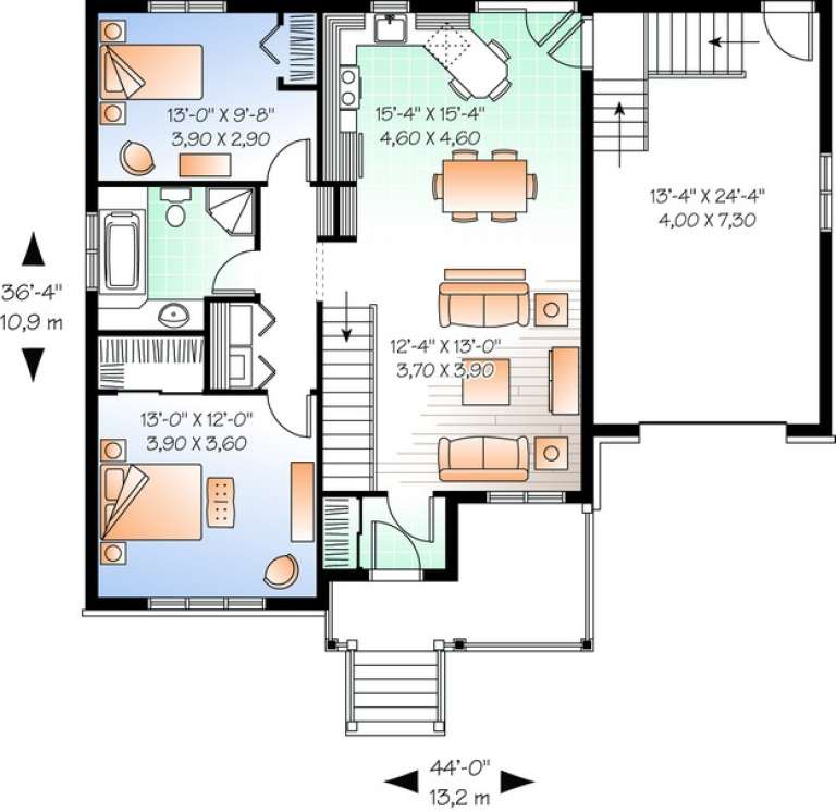 House Plan House Plan #6610 Drawing 1