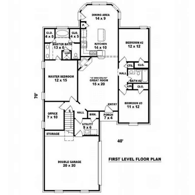House Plan House Plan #7130 Drawing 1