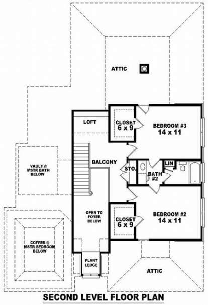 Floorplan 2 for House Plan #053-00601