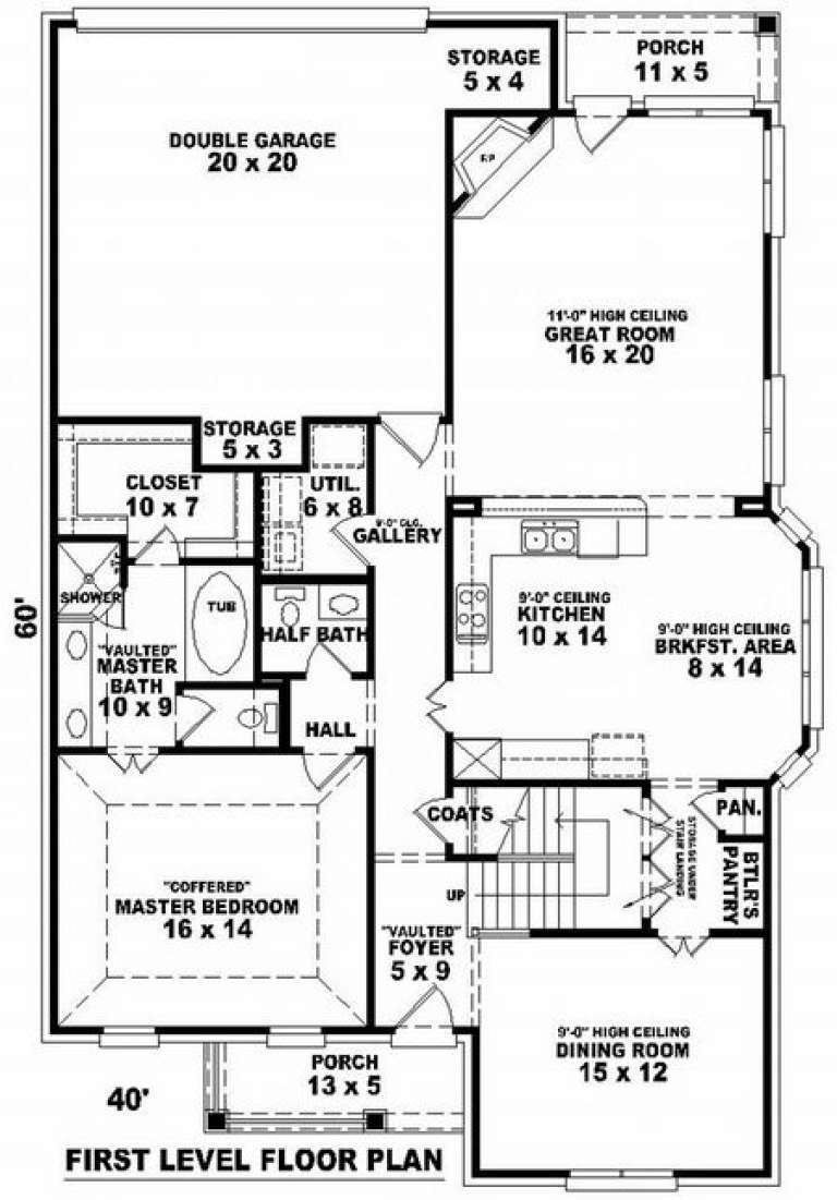House Plan House Plan #7264 Drawing 1