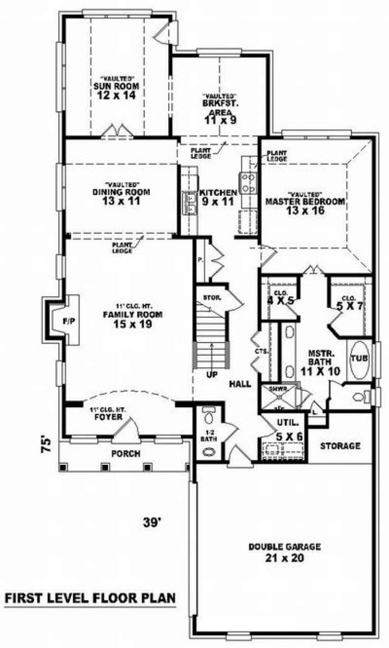 House Plan House Plan #7362 Drawing 1