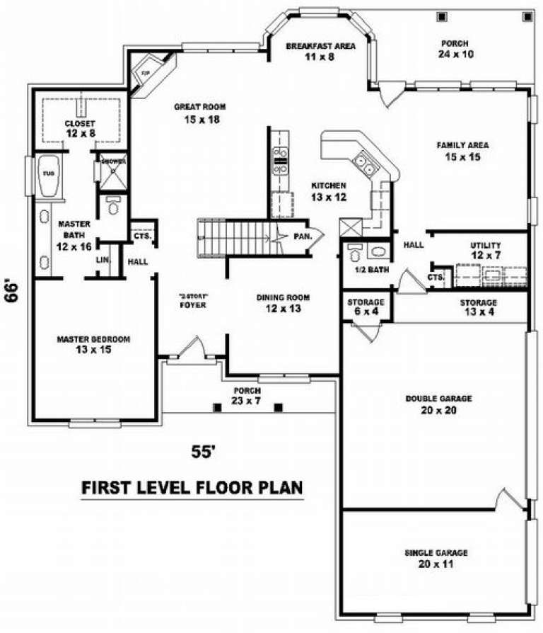 House Plan House Plan #7420 Drawing 1