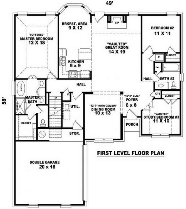 House Plan House Plan #7429 Drawing 1
