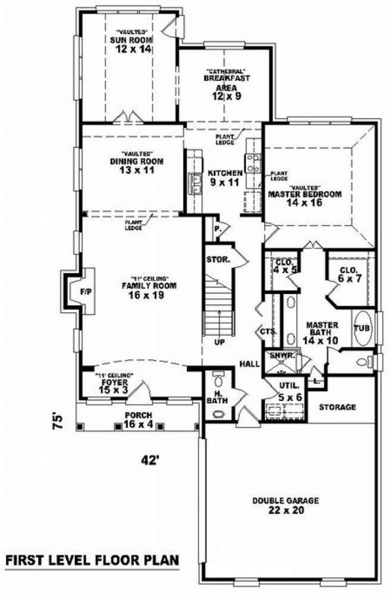 House Plan House Plan #7507 Drawing 1