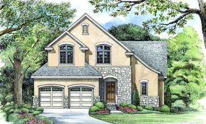 French Country House Plan #402-01047 Elevation Photo