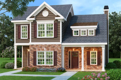 Traditional House Plan #009-00060 Elevation Photo