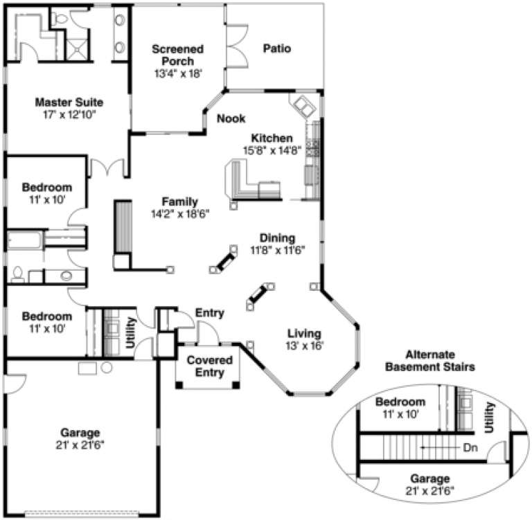 House Plan House Plan #770 Drawing 1