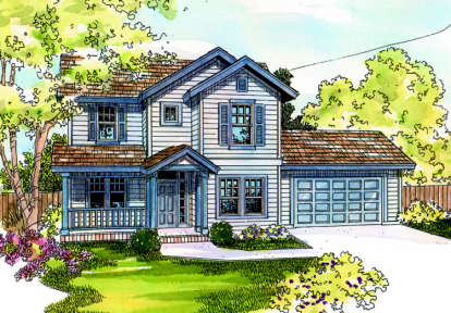 Contemporary House Plan #035-00126 Elevation Photo