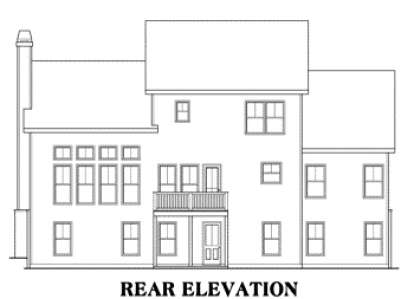 Traditional House Plan #009-00061 Elevation Photo